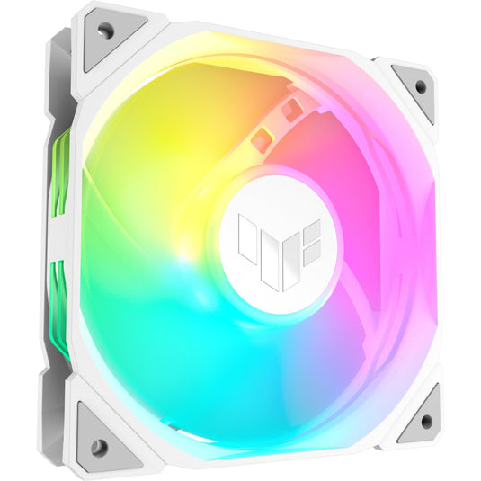 Asus tuf gaming tr120 argb reverse case fan (wit, 120 x 120 x 28 mm)