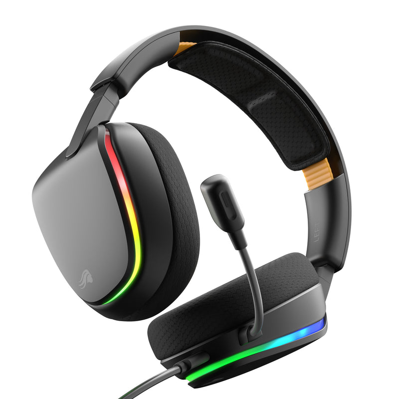 Load image into Gallery viewer, Glorious ghs eternal rgb - stereo rgb gamingheadset over-ear gaming headset (zwart, pc, ps5, ps4, switch, usb-c)
