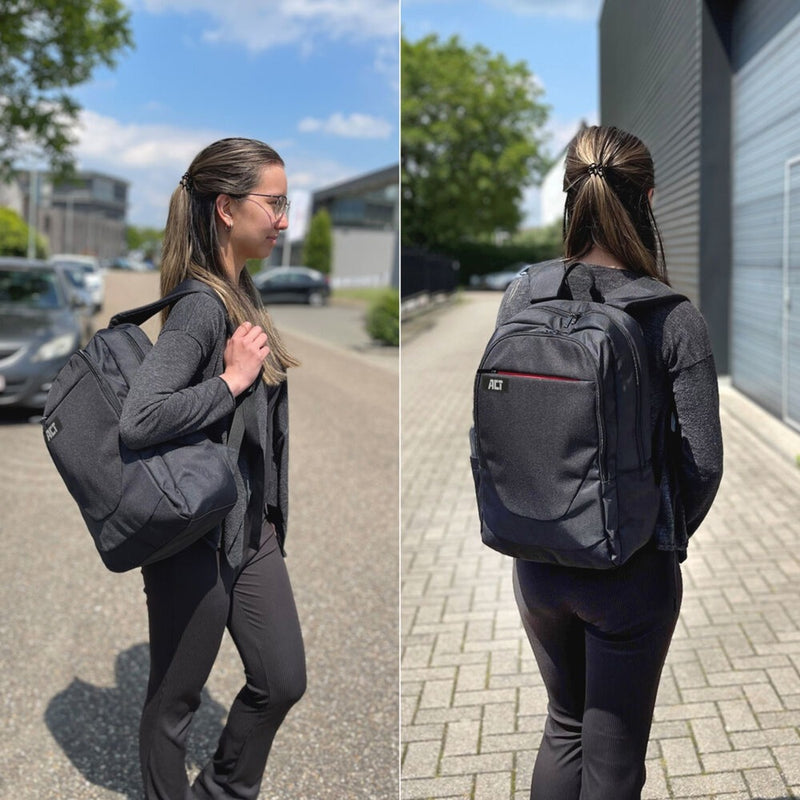 Load image into Gallery viewer, Act connectivity suburb rugzak voor laptops tot 15,6 (zwart)
