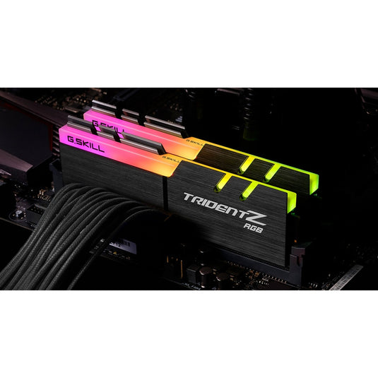 G.skill 32 gb ddr4-3600 kit werkgeheugen (zwart, f4-3600c16d-32gtzrc, trident z rgb, xmp)