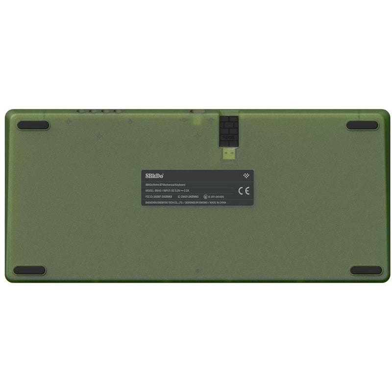 Afbeelding laden in galerijviewer, 8bitdo retro 87 mechanical keyboard - xbox edition (groen, us lay-out (qwerty), kailh box jellyfish x, 80% (tkl), abs keycaps, bluetooth 5.0, wireless 2.4g, usb)
