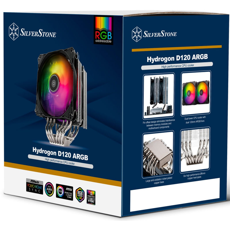 Load image into Gallery viewer, Silverstone sst-hyd120-argb-v2 cpu-koeler
