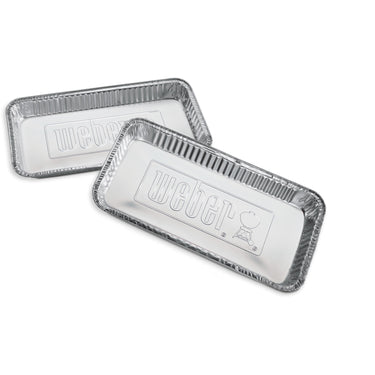 Weber lekbakjes druipschaal (zilver, 5 stuks)