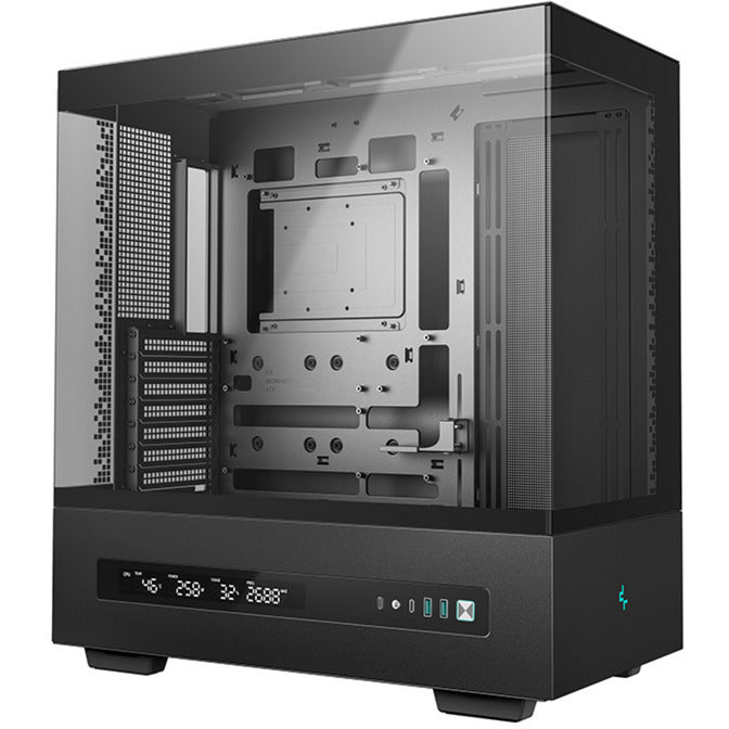 Afbeelding laden in galerijviewer, Deepcool ch690 digital midi tower behuizing (zwart | 2x usb-a | 1x usb-c | tempered glass)
