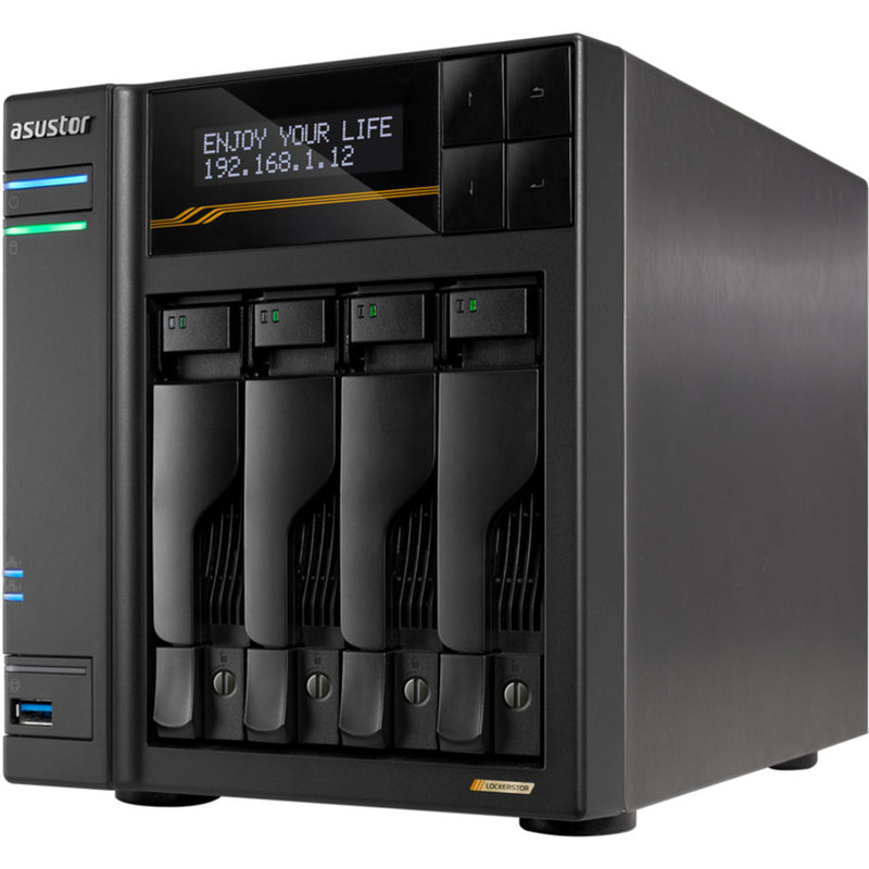 Load image into Gallery viewer, Asustor lockerstor 4 as6804t nas (zwart)
