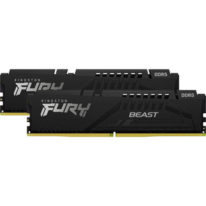 Kingston fury beast 32 gb ddr5-5600 (2x 16 gb) werkgeheugen (zwart, kf556c40bbk2-32, xmp 3.0)
