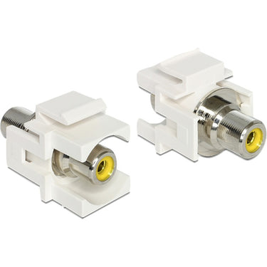 Delock keystone module rca female > rca female yellow adapter (86306)