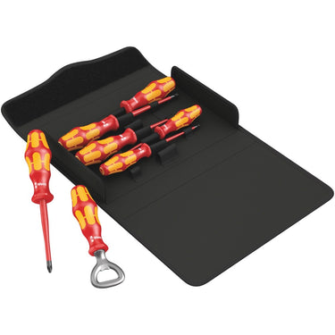 Wera kraftform 100 is 7 set 2 schroevendraaierset (rood geel, 7‑delig)