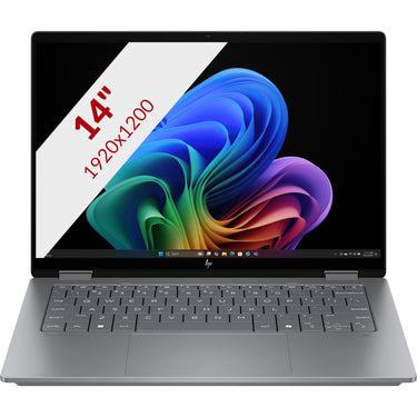 Hp omnibook x flipngai 14-fk0050nd 14 copilot+ 2-in-1 laptop (zilver | ryzen ai 5 340 | radeon 840m | 16 gb | 512 gb ssd | touch)