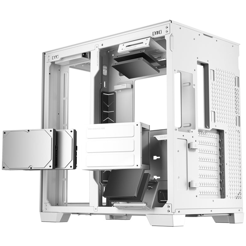 Load image into Gallery viewer, Antec c8 midi tower behuizing (wit zilver | 2x usb-a | 1x usb-c | tempered glass)
