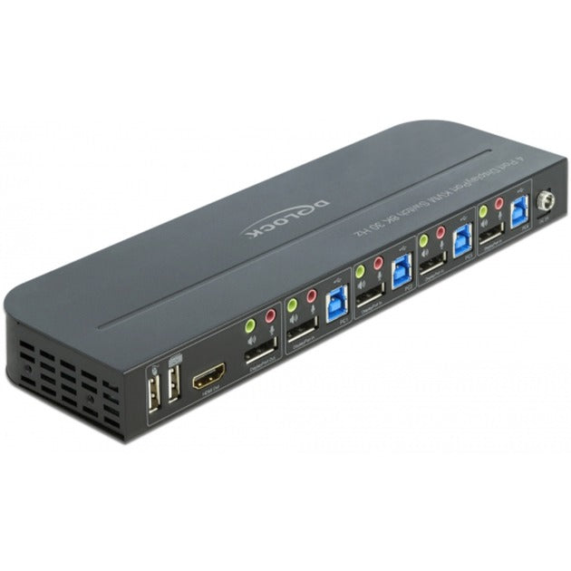 Load image into Gallery viewer, Delock displayport 1.4 kvm switch kvm-switch (zwart, 8k 30 hz, usb 3.0, audio)
