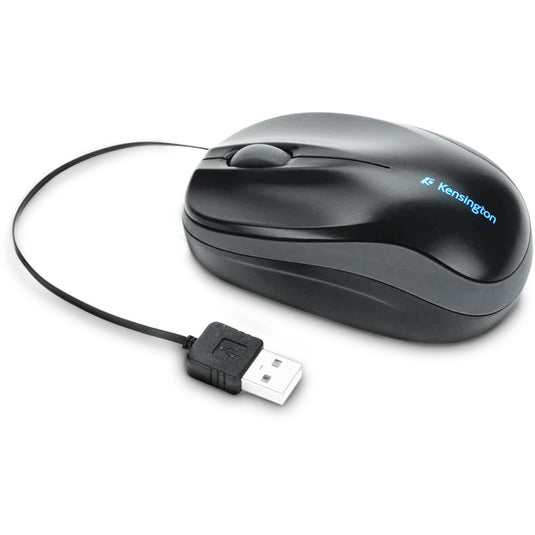 Kensington pro fit intrekbare mobiele muis (zwart, 1000dpi)
