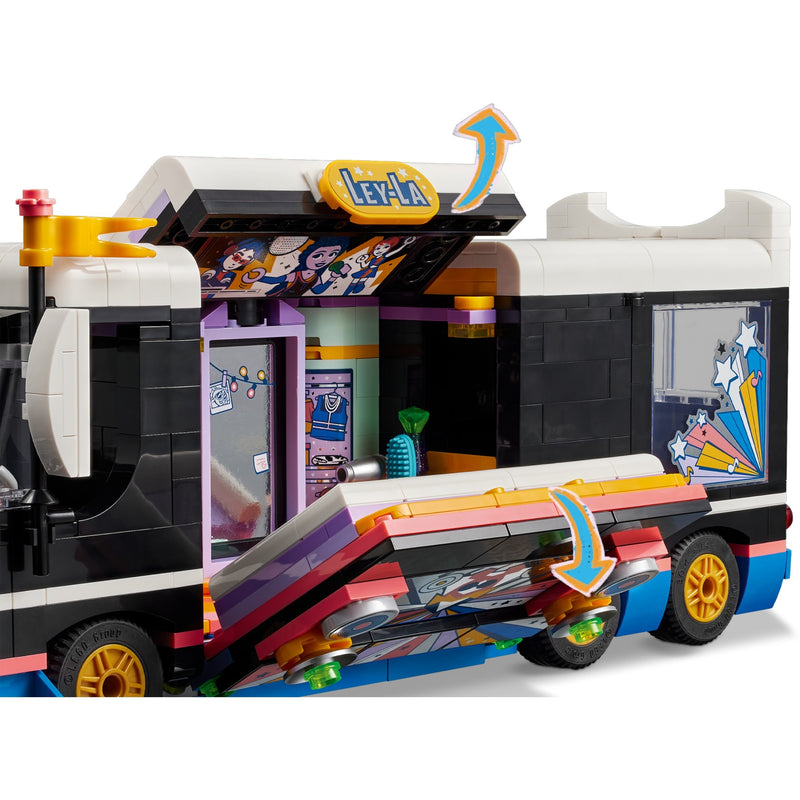 Load image into Gallery viewer, Lego friends - toerbus van popster constructiespeelgoed (42619)
