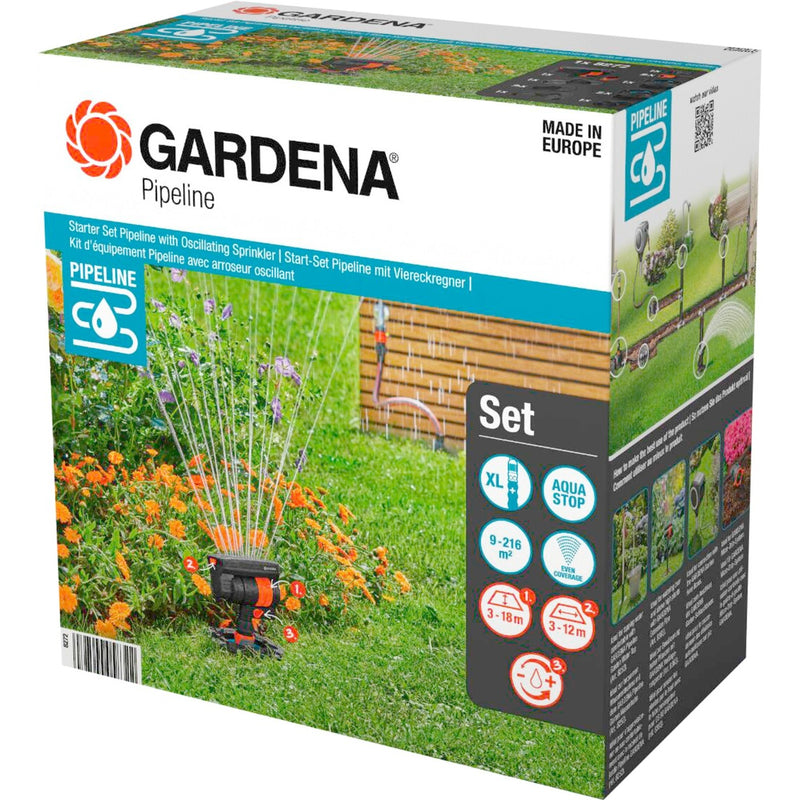 Load image into Gallery viewer, Gardena complete pipeline startset met zwenksproeier waterkraan (8274-34)

