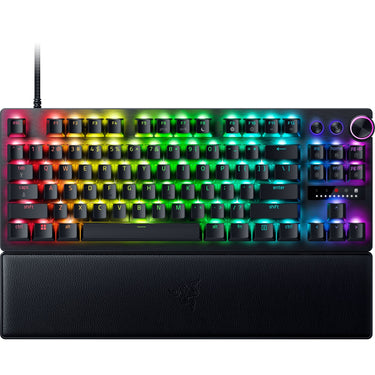 Razer huntsman v3 pro tkl rgb mechanisch gaming toetsenbord (zwart, us lay-out (qwerty), analog optical gen 2, 80% (tkl), double-shot pbt)