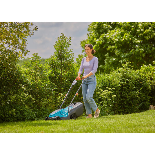 Gardena grasmaaier easymax 32 18v (turquoise grijs, accu en lader niet inbegrepen)