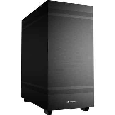 Sharkoon rebel c50 black midi tower behuizing (zwart | 2x usb-a | 1x usb-c)