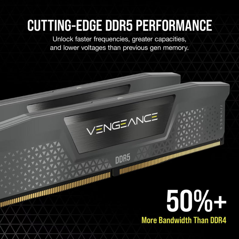 Load image into Gallery viewer, Corsair vengeance 32 gb ddr5-6000 (2x 16 gb) werkgeheugen (zwart, cmk32gx5m2d6000z38, xmp, expo)
