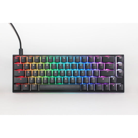 Ducky mecha pro sf rgb mechanisch toetsenbord (zwart, us lay-out (qwerty), cherry mx brown, 65%, rgb leds, pbt double-shot)