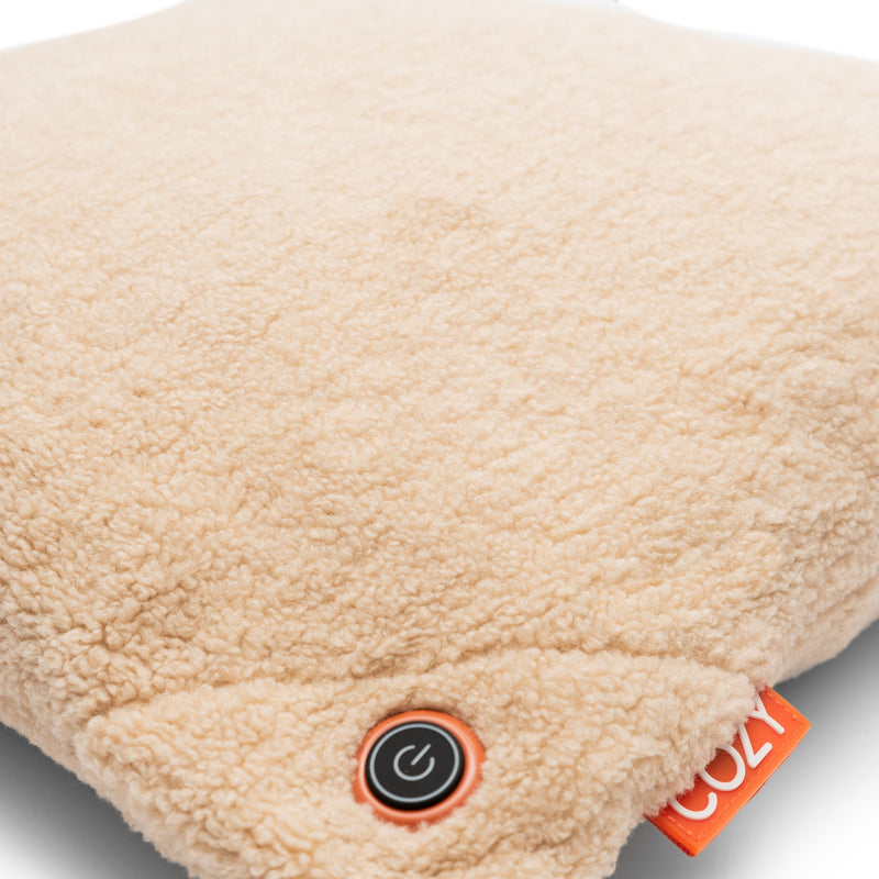 Load image into Gallery viewer, Cozy una woolly 45 x 45 cm draadloos warmtekussen (lichtbeige, powerbank 5000 mah)
