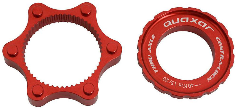 Load image into Gallery viewer, Quaxar cnc centerlock adapter for 15 20mm axle
