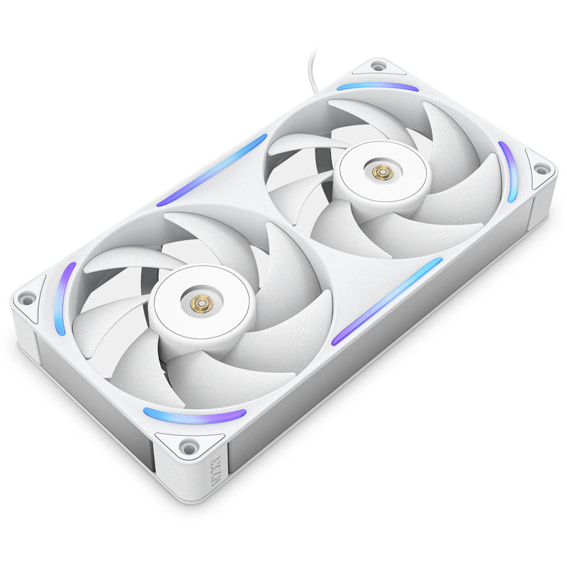 Load image into Gallery viewer, Nzxt f240x rgb case fans (wit, 2 stuks, 240 x 120 x 30 mm, pwm)
