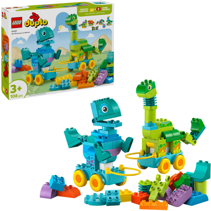 Load image into Gallery viewer, Lego duplo 10451 3-in-1 dinosaurussen op wielen
