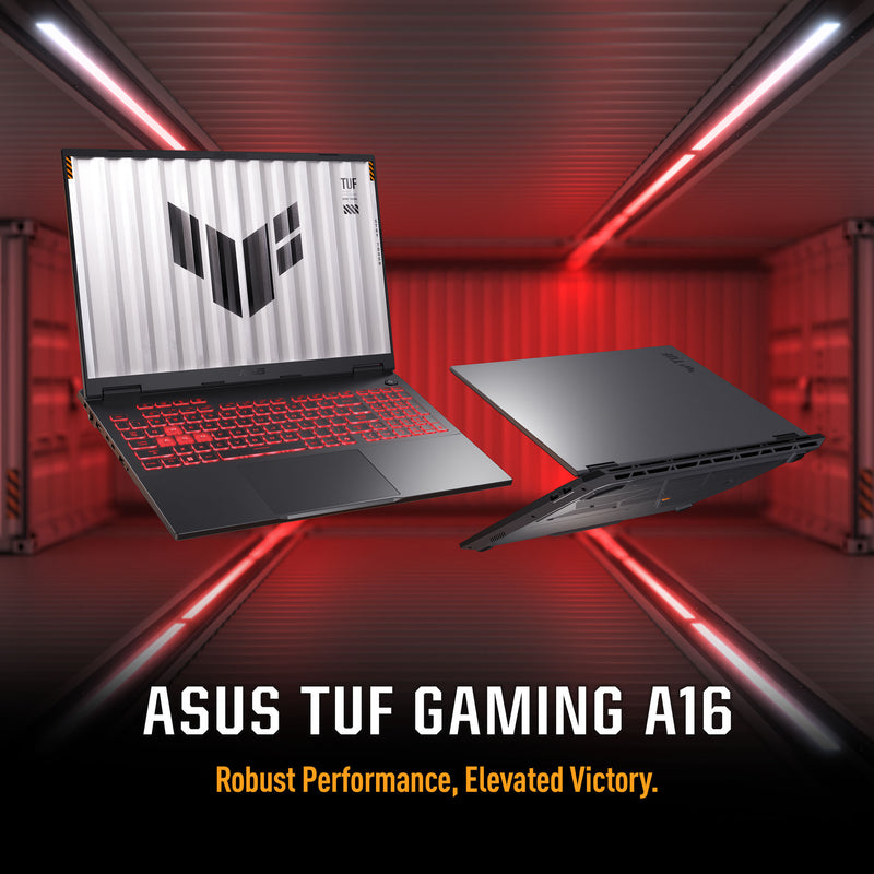 Afbeelding laden in galerijviewer, Asus tuf gaming a16 fa608um-rv231w 16 gaming laptop (zwart grijs | r7 260 | rtx 5060 | 16 gb | 512 gb ssd)
