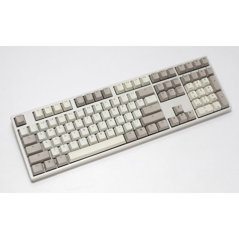 Load image into Gallery viewer, Ducky origin vintage mechanisch toetsenbord (grijs, us lay-out (qwerty), cherry mx brown, 100%, hot swap, pbt double-shot keycaps)
