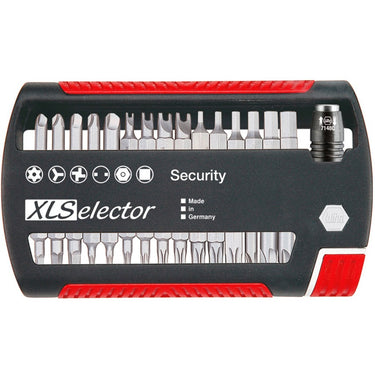 Wiha bitset xlselector security standard 25 mm (zwart rood, 32-delig)