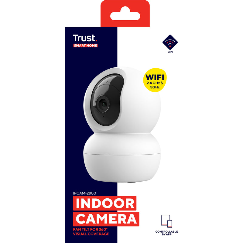 Load image into Gallery viewer, Trust ipcam-2800 360° beveiligingscamera (wit, 2.4 of 5ghz wifi)
