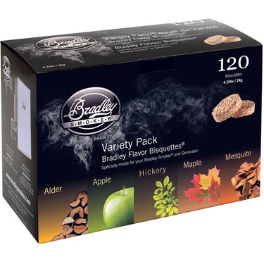 Bradley 5 flavor variety pack rookhout (120 stuks)