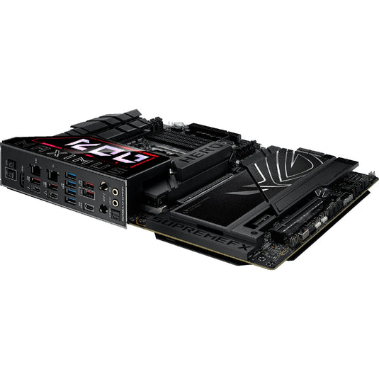 Asus rog maximus z890 hero socket 1851 moederbord (zwart, raid, 2.5gb-lan, 5gb-lan, wi-fi 7, bt, sound, atx)
