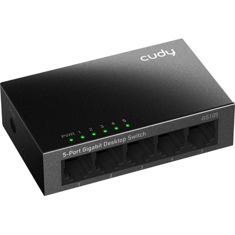 Load image into Gallery viewer, Cudy 5-port gigabit desktop metal switch (zwart)
