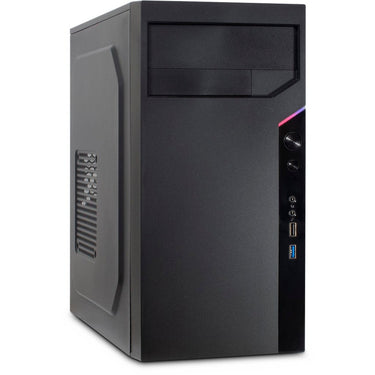 Inter-tech it-6505 reto mini tower behuizing (zwart | 2x usb-a)