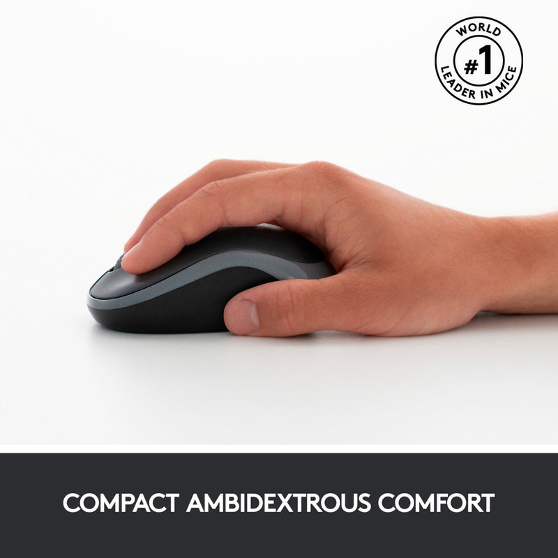 Load image into Gallery viewer, Logitech mk270 draadloze desktopset (zwart, eu lay-out (qwerty), rubberdome)
