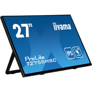 Iiyama prolite t2755msc-b1 27 touchscreen monitor (zwart, hdmi, displayport, 2x usb-a)