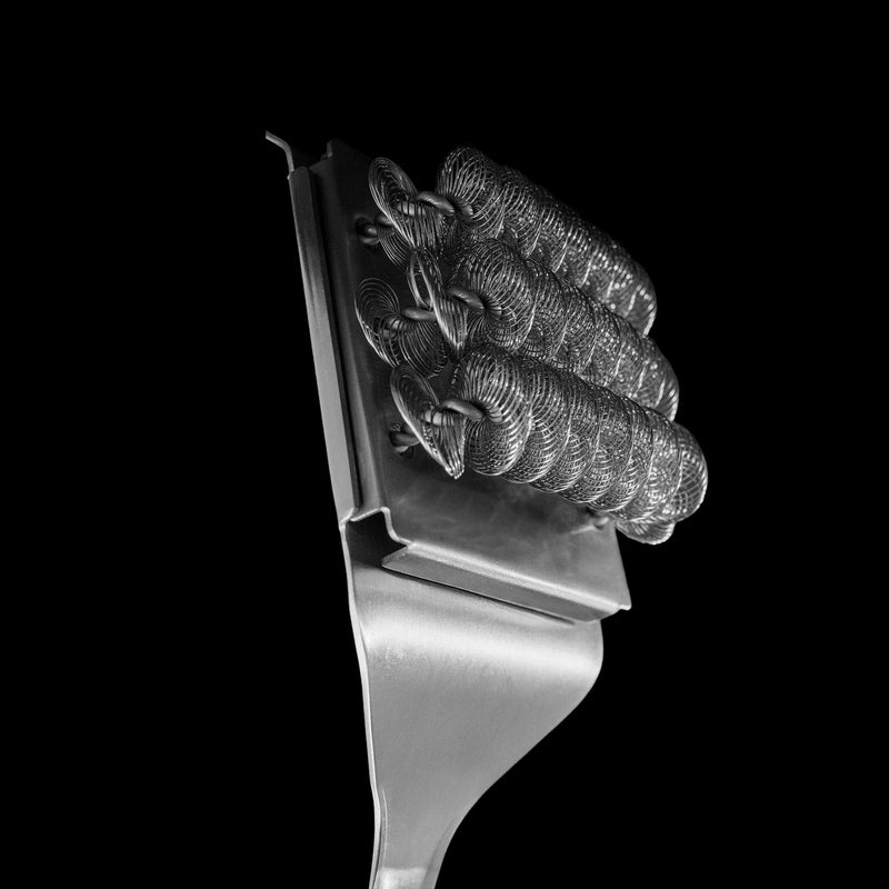 Load image into Gallery viewer, Kamado joe krafted stalen grillborstel grillreinigingsborstel (rood)
