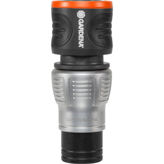 Gardena premium waterstop 13 mm (1 2 ) – 15 mm (5 8 ) slangstuk (grijs zilver, 18253-20)