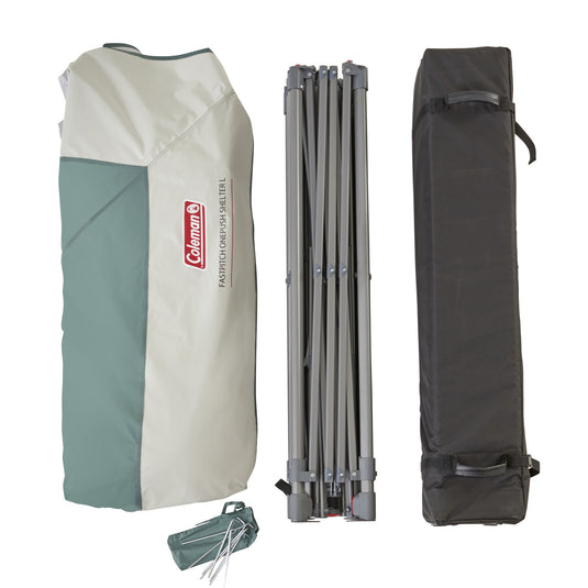 Coleman fastpitch onepush shelter l paviljoen (turquoise grijs, 4 x 4 m)