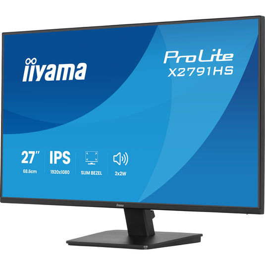 Iiyama prolite x2791hs-b1 27 monitor (zwart (mat), 120 hz, hdmi, displayport, audio)