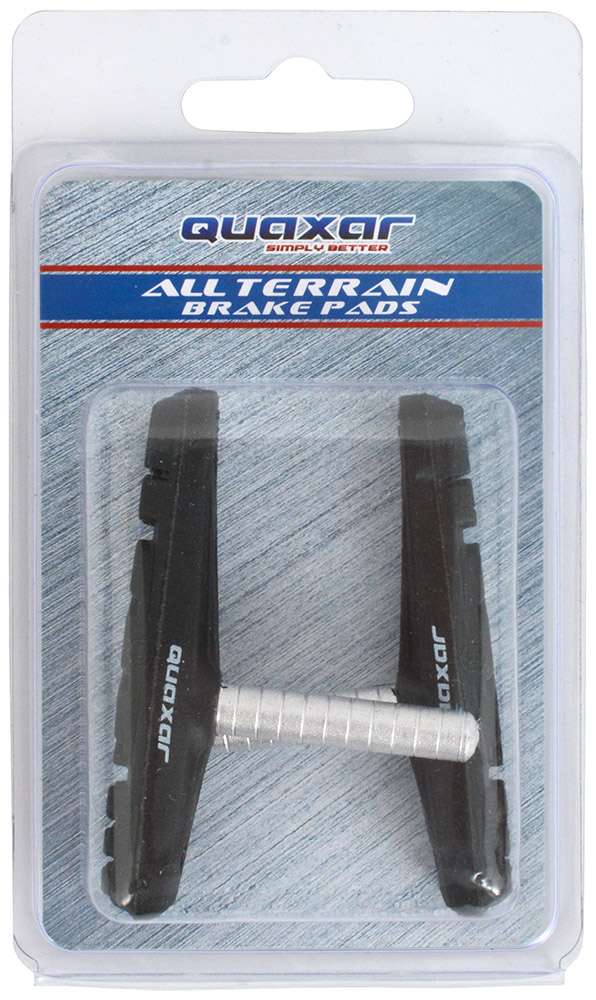 Load image into Gallery viewer, Quaxar cantilever brake shoes black
