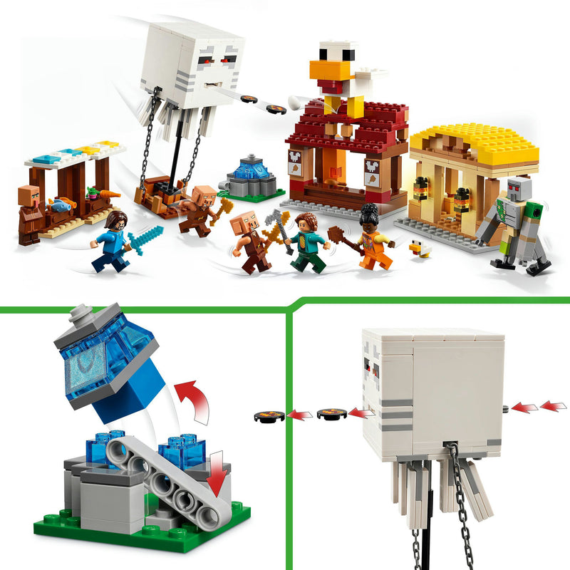 Load image into Gallery viewer, Lego minecraft de ghast-ballon aanval op het dorp - 21273
