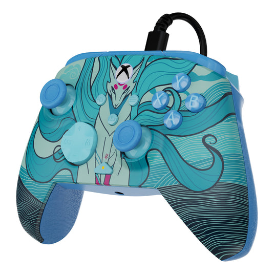 Turtle beach rematch geavanceerde bedrade controller (blue kitsune, xbox serie x|s, xbox one, pc)