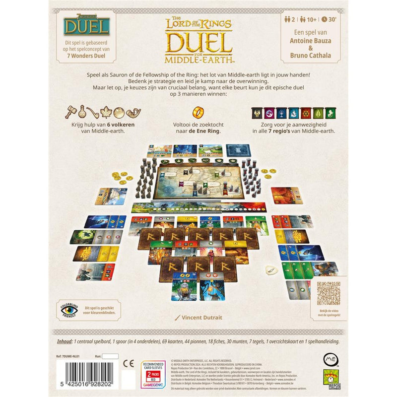 Load image into Gallery viewer, Asmodee the lord of the rings - duel for middle earth - nederlandstalig kaartspel

