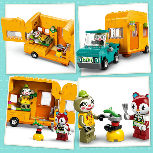 Lego animal crossing 77054 leifs caravan en winkel