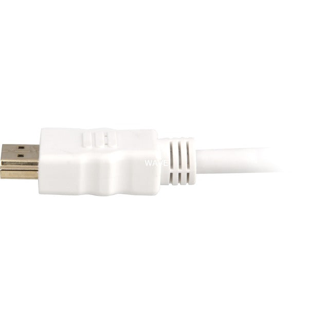 Load image into Gallery viewer, Sharkoon high speed hdmi kabel met ethernet (wit, 2 meter, 4k, verguld)
