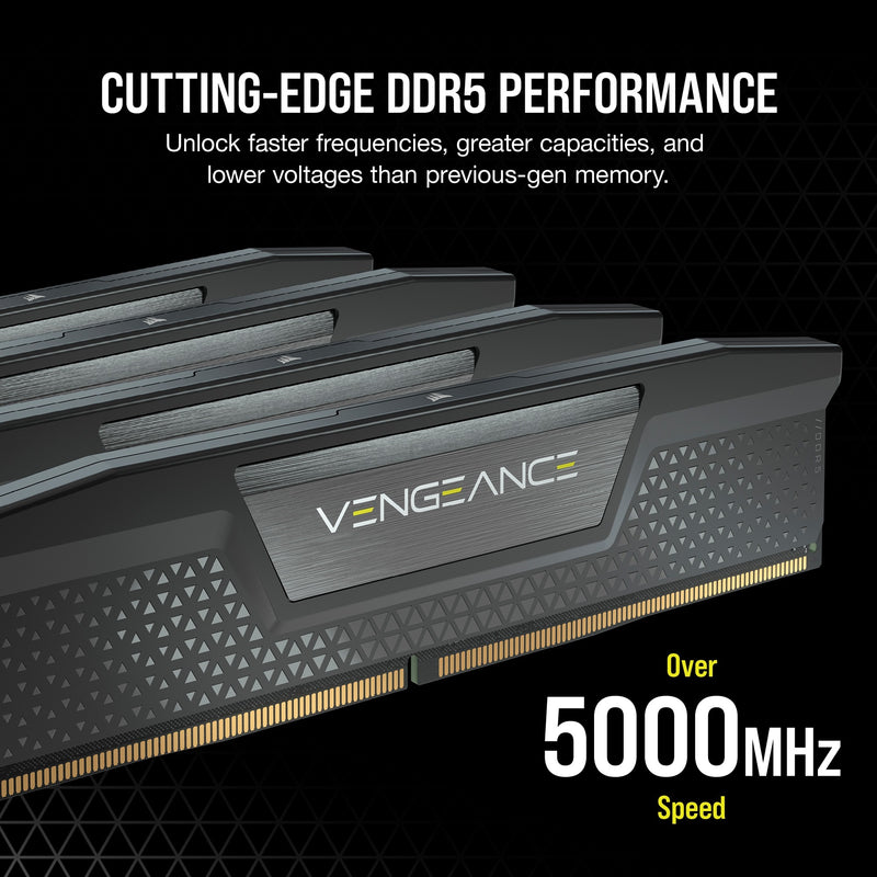 Load image into Gallery viewer, Corsair 16 gb ddr5-5200 (2x 8 gb) kit werkgeheugen (zwart, cmk16gx5m2b5200c40, vengeance)
