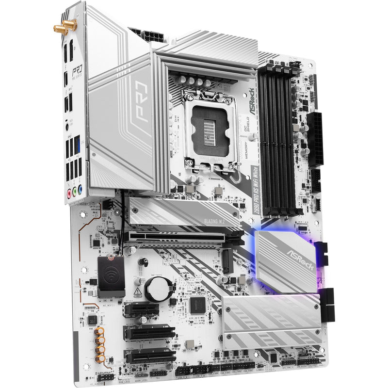 Load image into Gallery viewer, Asrock z890 pro rs wifi white socket 1851 moederbord (wit, raid, 2.5 gb-lan, wi-fi 6e, bt, sound, atx)
