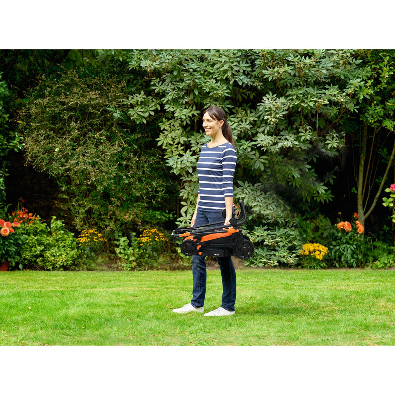 Load image into Gallery viewer, Black+decker bemwp340 grasmaaier (oranje zwart, 34 cm, 1400w)
